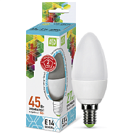 Лампа светодиодная ASD Standart С37 Свеча E14 220В 5Вт 450Лм 4000К 37х104мм картинка 